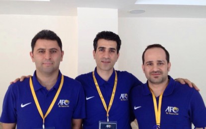 نمایندگان ایران در سمینار داوران کنفدراسیون فوتبال آسیا در سال ۲۰۱۵