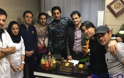 شمسایی و چندین فوتبالی درجشن تولد دکتر معروف فوتبالی ها + عکس
