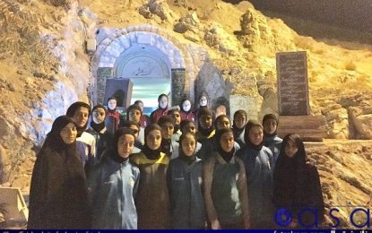 حضور تیم ملی فوتسال زیر ۱۷ سال در مقبره کهف الشهدا + تصاویر