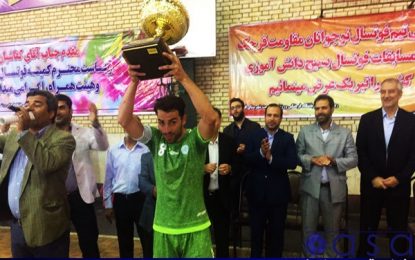 مراسم اهدای جام قهرمانی به تیم مقاومت قرچک برگزار گشت + تصاویر