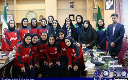 تصاویر جالب از دیدار ستارگان بانوی فوتسال ایران با معاون امور زنان و خانواده ریاست جمهوری