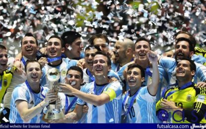 دیدار دوستانه فوتسال/ پیروزی شیرین آرژانتین برابر لاله‌های نارنجی