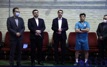 حضور رئیس کمیته فوتبال و فوتسال مجلس در تمرین تیم ملی فوتسال