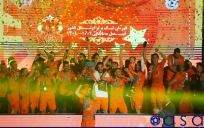 گزارش تصویری جشن قهرمانی مس سونگون ورزقان در بیست چهارمین دوره لیگ برتر