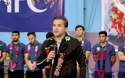 مرتضایی: افغانستان ۵۰ پله در رده‌بندی تیم‌های ملی فوتسال صعود کرد/ خوش‌شانس باشیم به جام جهانی می‌رسیم