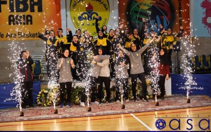 گزارش تصویری جشن قهرمانی تیم پالایش نفت آبادان در سوپر لیگ فوتسال بانوان