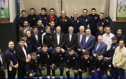 گزارش تصویری از حضور وزیر ورزش و جوانان همراه با رئیس و اعضای هیئت رئیسه فدراسیون در اردوی تیم ملی فوتسال