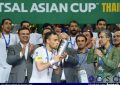 جام ملت های فوتسال آسیا ۲۰۲۴- تایلند؛ ویدئو/ مراسم اهدا کاپ جام ملت‌های فوتسال آسیا به ایران