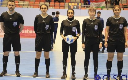 تورنمنت بانوان کافا ۲۰۲۵ – تاجیکستان؛ قضاوت داور بین المللی فوتسال ایران در دیدار میزبان و قرقیزستان